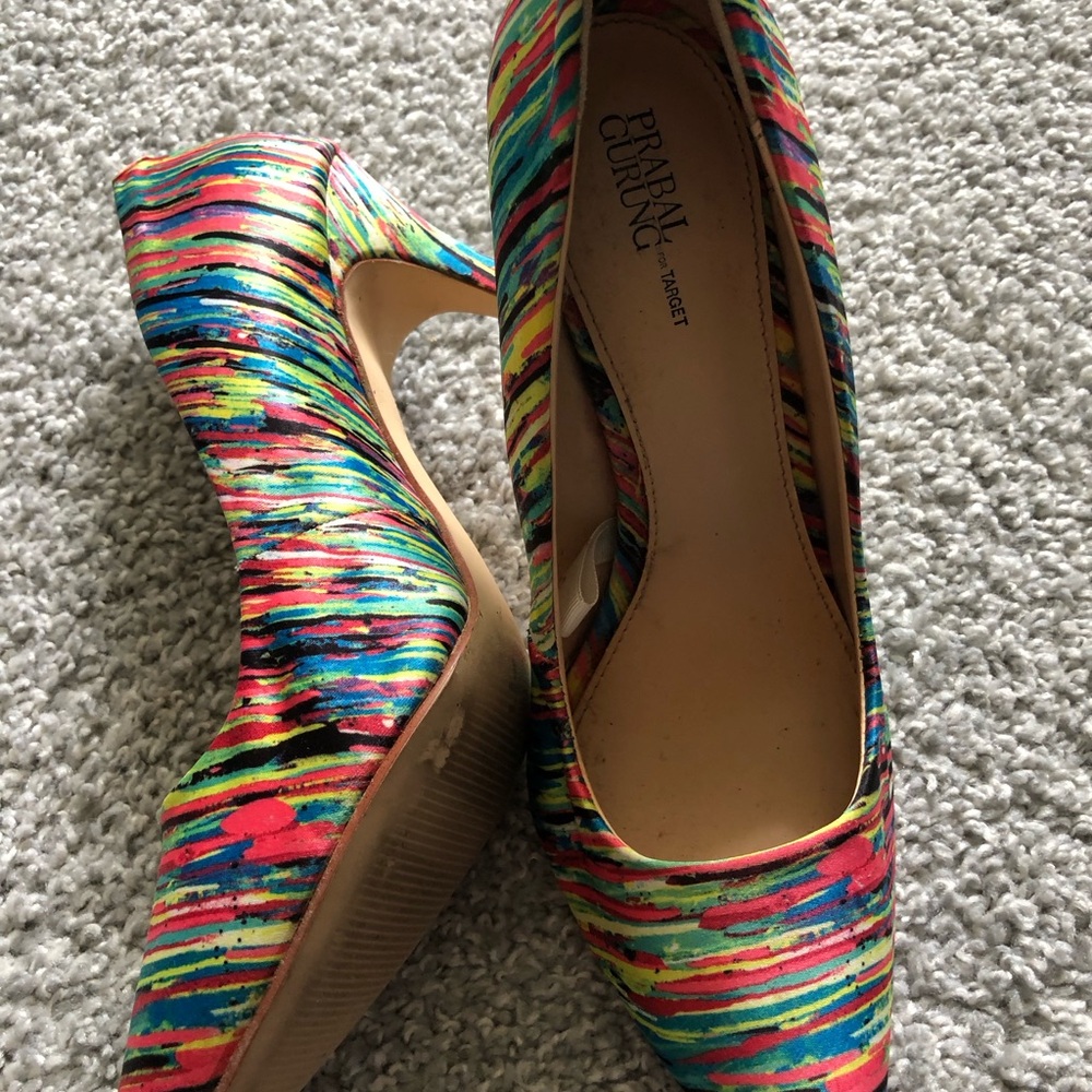 Prabal Gurung Vibrant Multicolor Heels - Picture 3 of 4